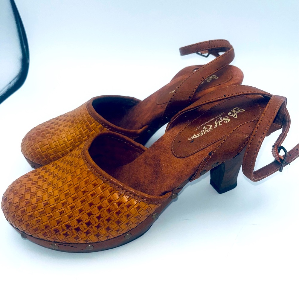 Self Esteem Woven Studded Heels size 8M